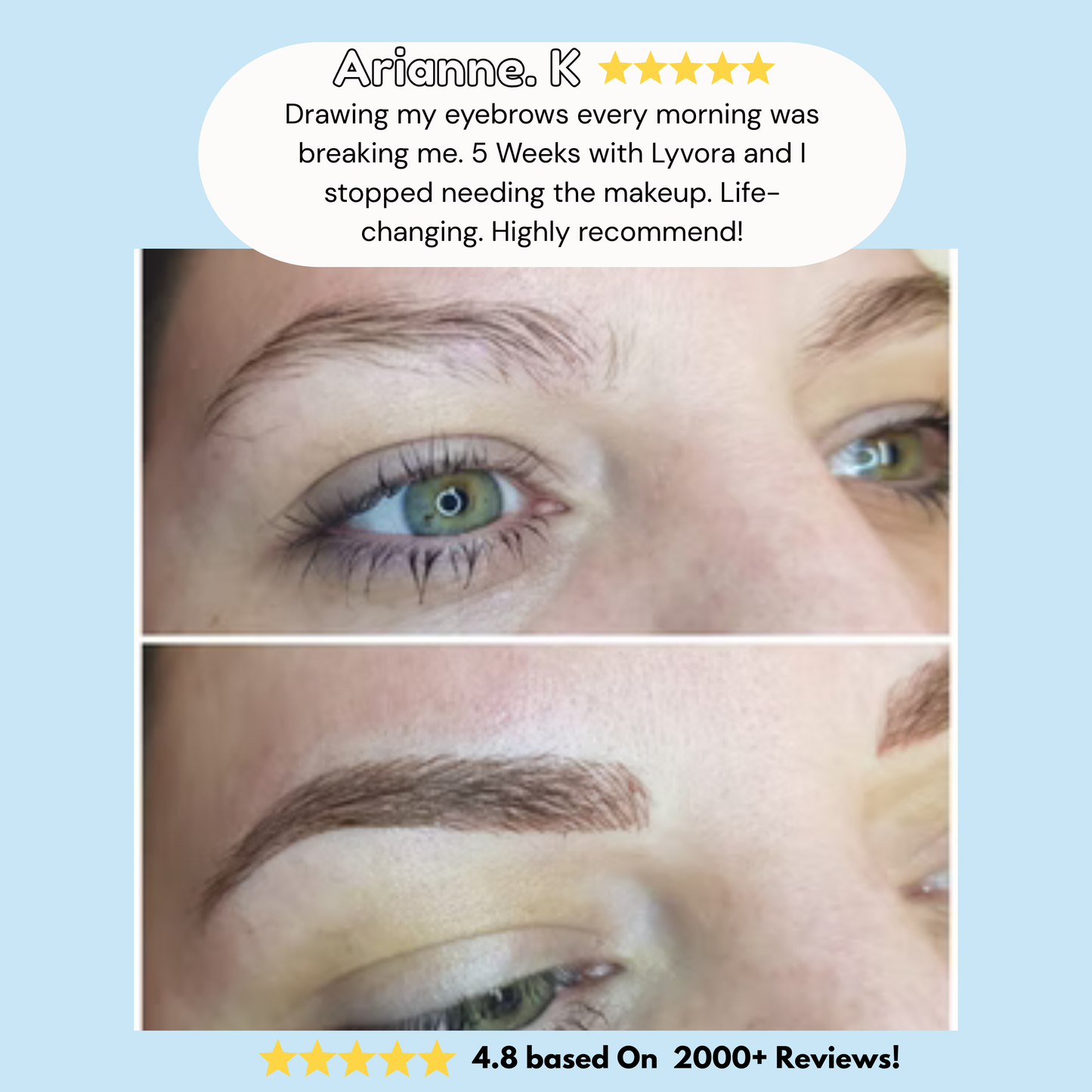 Lyvora eyebrow thickener roll-on